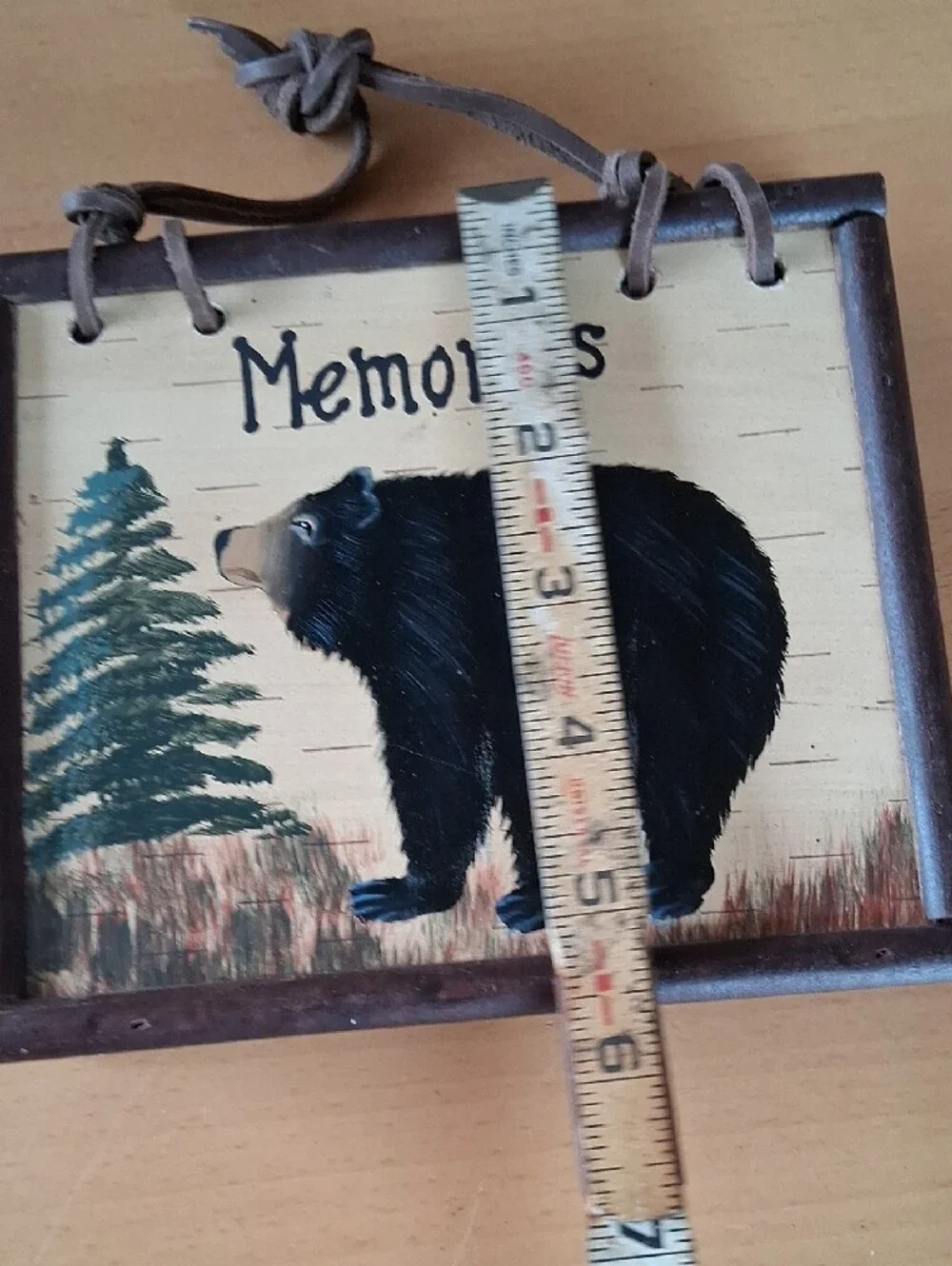 Memories Moose Wooden Hand-Painted Photo Book